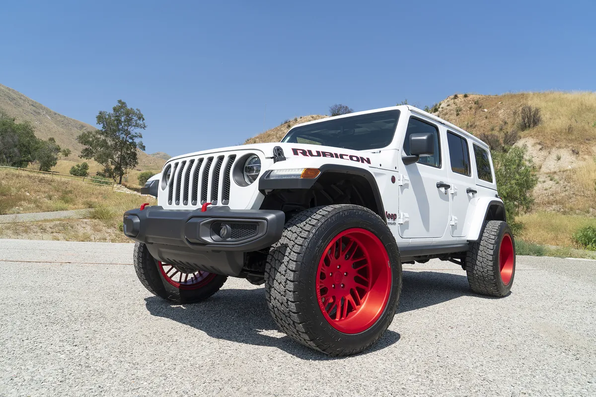 Jeep Wrangler on Forgiato Ventaglio-T wheels