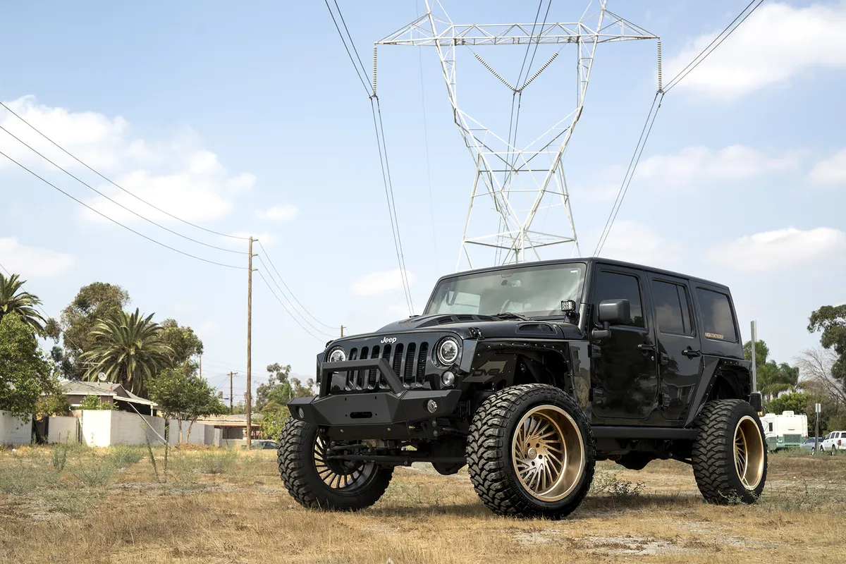 Jeep Wrangler on Forgiato Ventoso-T wheels