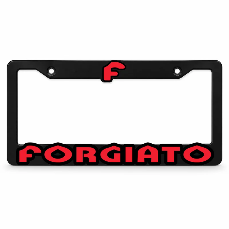 License Frame Red/Black