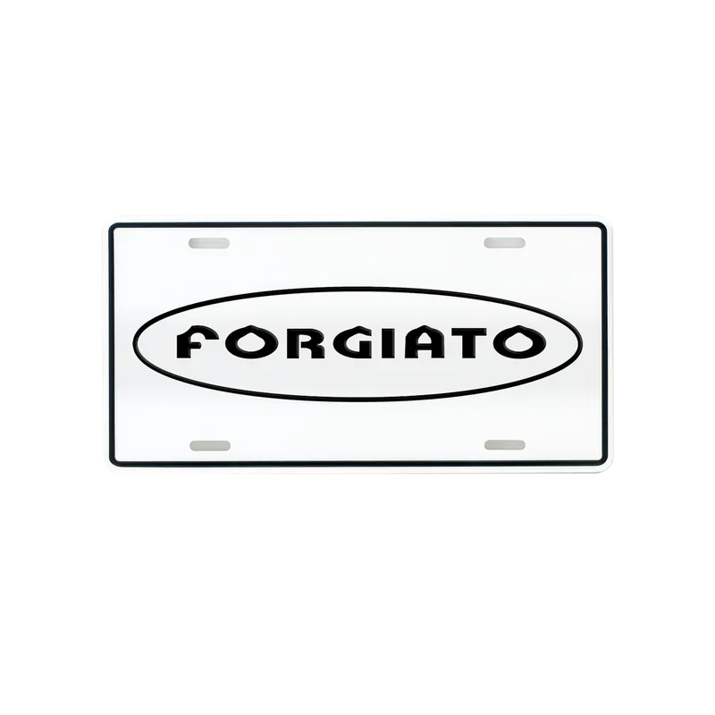 F Oval Logo License Plate